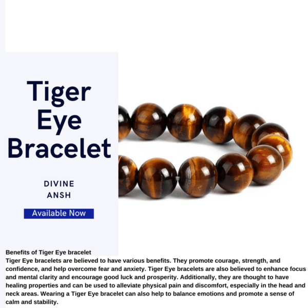Divine Ansh Tiger Eye Bracelet