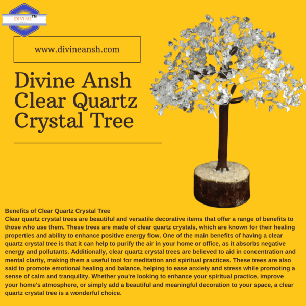 Cream Minimalistic Modern New Product Alert Instagram Post Divine Ansh Clear Quartz Crystal Tree
